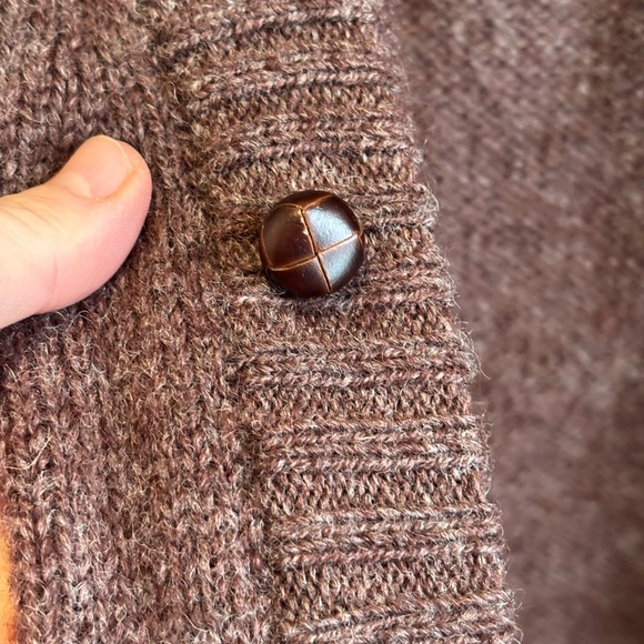 United Colors of Benetton wool & Alpca knit cardigan size large to XL NWT - Picture 6 of 8